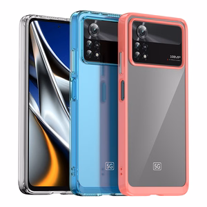 Чехол Outer Space для Xiaomi Poco X4 Pro 5G с гибкой рамкой синий