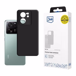 3mk matinis dėklas telefonui Xiaomi 13T - juodas
