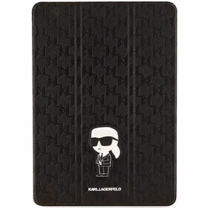 Чехол Karl Lagerfeld Saffiano Monogram Ikonik для iPad 10.2" 2019 (7 поколение) Folio Magnet Allover Cover - чёрный