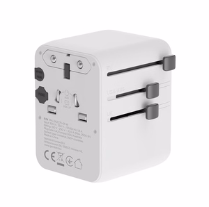 Gembird TPA-2A3C70-01-W universalus kelioninis maitinimo adapteris, 70 W, baltas