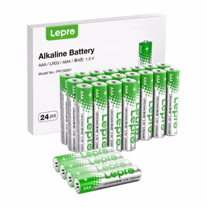 LEPRO 130001-24 AAA R3 Alkaline Batteries, 24-Pack
