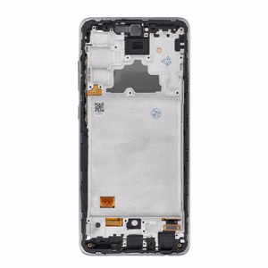 REWA OLED LCD ekranas su rėmeliu, skirtas SAMSUNG A72 4G, juodas