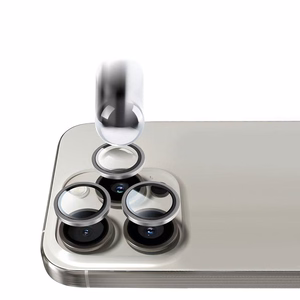 Apsauginis stiklas Tel Protect Titanium Lens 99% AR ant kameros Samsung Galaxy S25 Plus skaidrus (3 lęšiai)