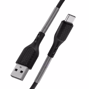 Кабель USB A to USB C Forcell F-Energy QC4.0 5A 60W Carbon 1 m CB-02A чёрный