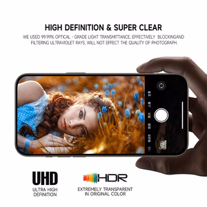 Temperuotas stiklas Tel Protect 3D objektyvo kamerai Samsung Galaxy S24 Ultra - juodas (5 vnt.)