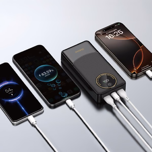 Dudao K12Pro išorinė baterija 22.5W PD 20000mAh USB-A, USB-C - juodas