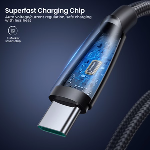 Кабель USB Joyroom SA31-AC6 USB-C 100W 1.2м чёрный