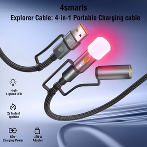 4in1 USB-C набор кабелей Explorer 60W 1m черный