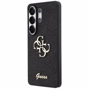 Guess Fixed Glitter Big 4G Metal Logo чехол для Samsung Galaxy S26 Ultra чёрный
