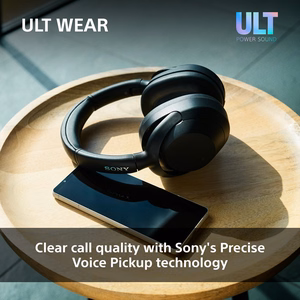 Sony ULT WEAR – belaidės Bluetooth ausinės su ULT POWER SOUND, giliais bosais, triukšmo slopinimu, iki 30 val. baterija
