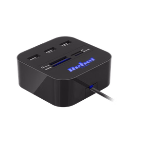 3-портовый USB 2.0 концентратор с кардридером
