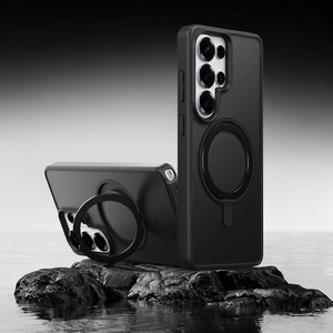 Rock Rotating Stand Soft Touch Series магнитный для Samsung Galaxy S26 Ultra чёрный