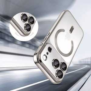 Tech-Protect MagFlex MagSafe dėklas iPhone 17 Pro skaidrus sidabrinis