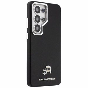 Karl Lagerfeld чехол Saffiano KC Metal Logo MagSafe Samsung Galaxy S26 Ultra черный
