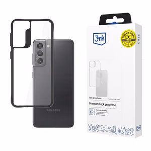 Samsung Galaxy S21 5G - 3mk Satino apsauginis dėklas+ - juodas