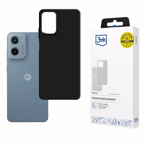 3mk Matinis dėklas telefonui Motorola Moto G05 / E15 G4 - juodas