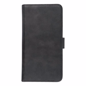 Universalus knygos tipo dėklas COMMON dydis L, skirtas IPHONE 6 PLUS / 7 PLUS / 8 PLUS / XS MAX / 11 PRO MAX / SAMSUNG S20 FE / S21 FE / S10 PLUS / A10 / A32 / A54 / XIAOMI 12 LITE / HUAWEI P30 PRO, juodas