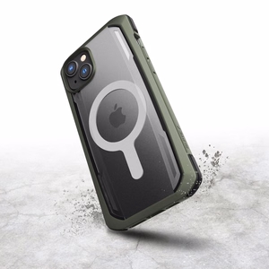 Raptic X-Doria Apsauginis dėklas iPhone 14 Plus su Magnetine šarvuota danga žalia