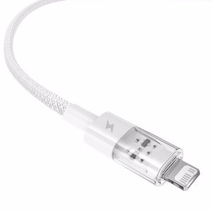 Baseus Gem Кабель USB — Lightning 2.4A быстрая зарядка 2 м белый