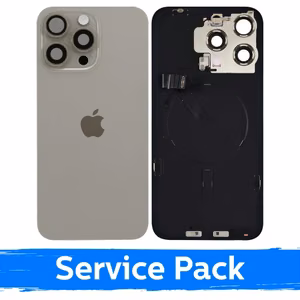 Back Cover Compatible With Apple iPhone 15 Pro Max / Natural Titanium / (Service Pack)