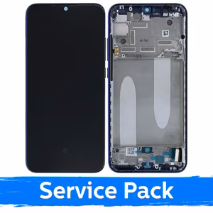 LCD Display Compatible With Xiaomi Mi A3 With Frame / Not Just Blue / (Service Pack)