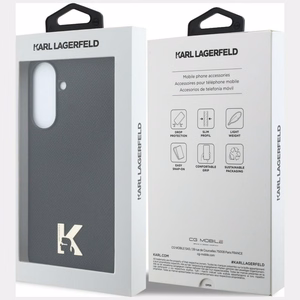 KARL LAGERFELD case for SAMSUNG A37 KLHCSA375PGFKHGK (PU W/ KHEAD LOGO BLACK ) black