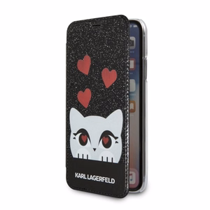 Karl Lagerfeld Valentine iPhone X/Xs dėklas telefonui - juodas