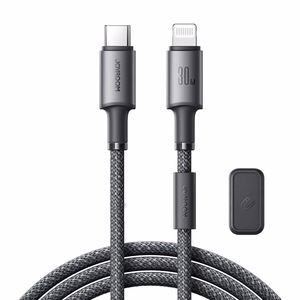 USB kabelis Joyroom SA-50 USB-C to Lightning 30W 1.2m tamsiai pilkas