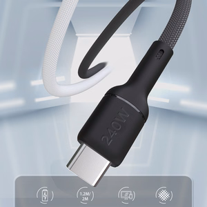 Dudao L9C Max 240W PD Кабель USB-C - USB-C 1.2м - чёрный