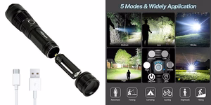 Flashlight 3000lm, LED, IPX7