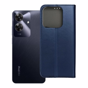 SMART MAGNETO knygos tipo dėklas telefonui REALME NOTE 60, tamsiai mėlynas
