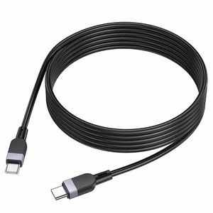 Силиконовый кабель USB-C — USB-C Hoco 3A 60W 3 м X109 чёрный