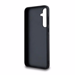 Guess 4G Big Metal Logo dėklas, skirtas Samsung Galaxy A35, juodas