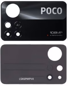 Xiaomi Poco X4 Pro 5G линза камеры чёрный 108MP (только большая линза) Оригинал