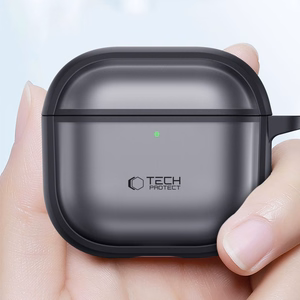 Tech-Protect silikoninis dėklas AirPods Pro 3 matinis juodas