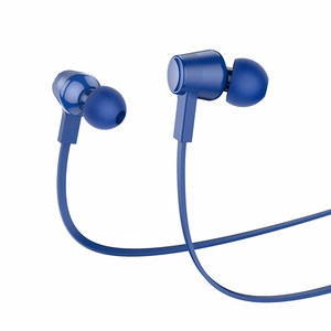 HOCO laidinės ausinės Jack 3,5 mm su mikrofonu M86 mėlynos