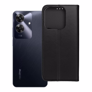 SMART MAGNETO knygos tipo dėklas telefonui REALME NOTE 60, juodas