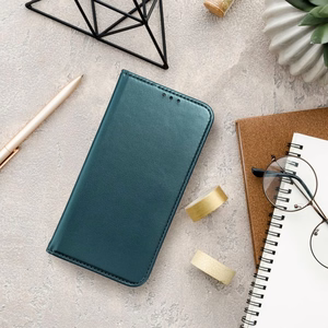 Flip case for Samsung M55 5G Smart Magneto dark green