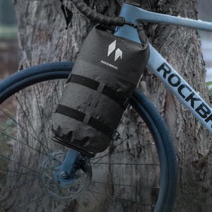 Rockbros AS-156 vandeniui atsparus 7 l krepšys dviračio šakei – juodas