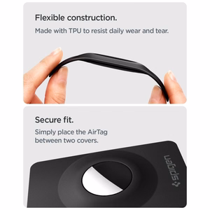 Spigen AirFit 2 2-Pack Case for Apple AirTag 1/2 - Black