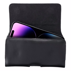 ROYAL universalus horizontalus odinis diržo dėklas dydis 3XL Umidigi Bison 2 Pro / GT2 Pro 5G / X10 Pro / 202 DOOGEE S98 / S96 Pro / S88 Pro / S58 Pro 6 / S40 Pro HAMMER Blade 5G / Iron 3 / Blade 3 CAT S53 juodas