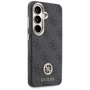 Guess 4G Rhinestone Round Logo MagSafe Case for Samsung Galaxy S26 - Black