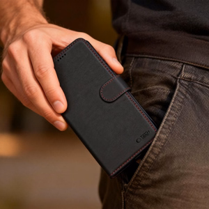 Tech-Protect Wallet чехол для Samsung Galaxy S26 Ultra чёрный красный