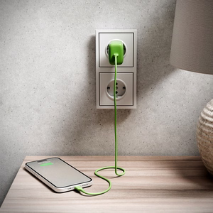 "Puro Pro Lite" 30 W USB-C sieninis įkroviklis - žalias