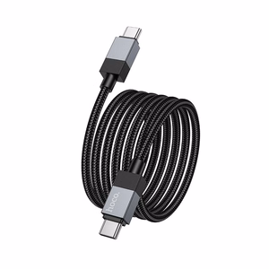 Кабель USB C to USB C Hoco 3A 60W 1 m X110 черный