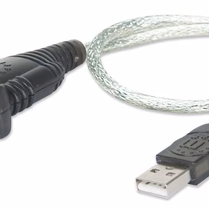 Manhattan Кабель-конвертер USB-A — Serial RS232/COM/DB9 45см Prolific PL-2303RA