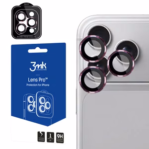 Apple iPhone 18 Pro / 18 Pro Max – 3mk Lens Protection Pro kameros stikliukas (spalva: sodrios vyšnios)