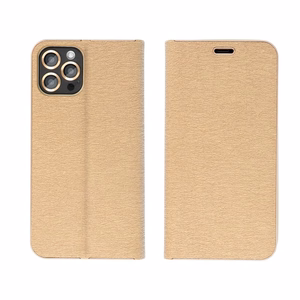 LUNA Book Gold dėklas, skirtas Xiaomi Redmi Note 15 Pro Plus 5G, auksinis