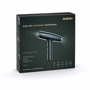 BaByliss Air Power Pro D6555DE – ионный фен 1700 Вт, зелёный/золотистый