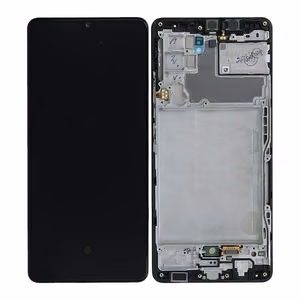 LCD ekranas Samsung A426 A42 5G 2021 su jutikliniu ekranu ir rėmeliu juodas originalus (serviso paketas)